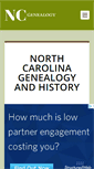 Mobile Screenshot of northcarolinagenealogy.org