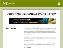 Tablet Screenshot of northcarolinagenealogy.org